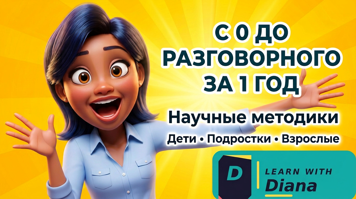 С 0 до разговорного за 1 год — Learn with Diana